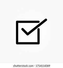 Check Mark icon symbol vector. symbol for web site Computer and mobile vector.