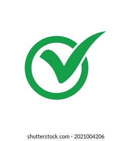 Check mark icon. Check symbol in vector illustration.