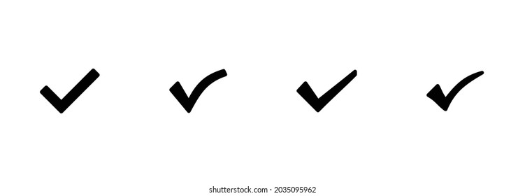 marca de verificación marca icono marca de verificación vector