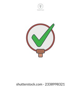 Check Mark icon symbol vector illustration isolated on white background