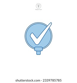 Check Mark icon symbol vector illustration isolated on white background