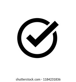 Check mark icon symbols vector. symbol for web site Computer and mobile vector.