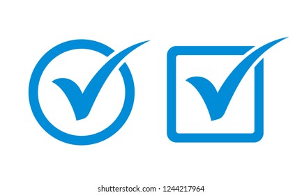 Check mark icon symbols vector