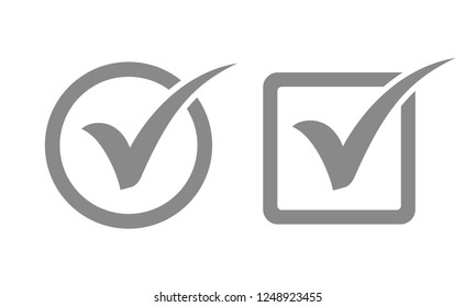 Check mark icon symbols vector