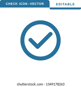 Check mark icon symbols vector - Vector