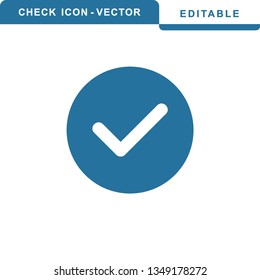 Check mark icon symbols vector - Vector