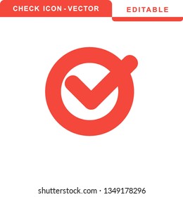 Check mark icon symbols vector - Vector