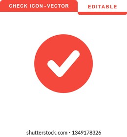 Check mark icon symbols vector - Vector