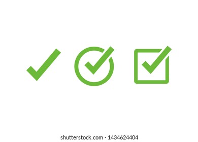 Check mark icon symbols vector. symbol for web site Computer and mobile vector.