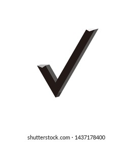 Check mark icon symbols vector. symbol for website Computer and mobile vector.