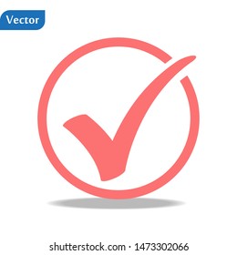 Check mark icon symbols vector. symbol for website Computer and mobile vector.