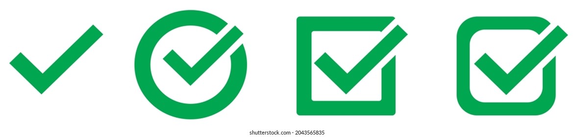 Check mark icon symbols vector. symbol for web site Computer and mobile vector.