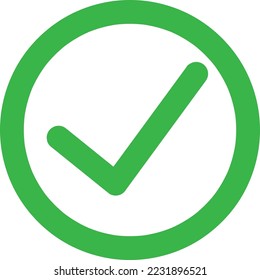 Check mark icon symbols vector. symbol for web site Computer and mobile vector..eps