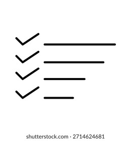 Texto del icono de marca de verificación sobre fondo blanco