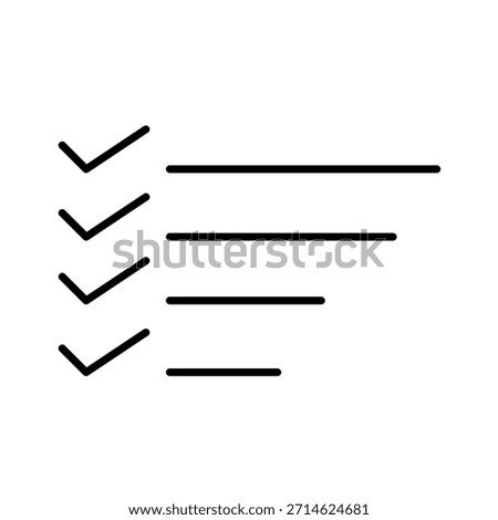 check mark icon text on white background