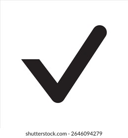 Check Mark Icon or Tick Mark Icon black.
