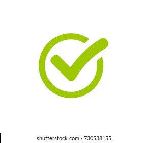 check mark icon. Tick and cross signs. Vector illustration.