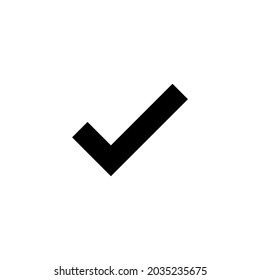 Check mark icon. Tick mark sign and symbol