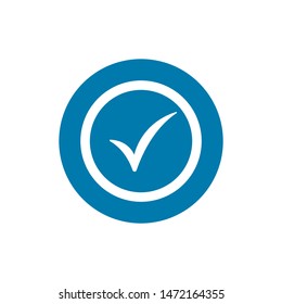 check mark icon. Tick symbol, vector illustration.