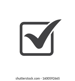 check mark icon. Tick symbol, vector illustration.