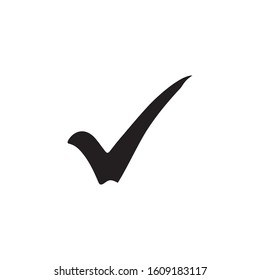 Check mark icon. Tick symbol  vector illustration.