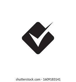 Check mark icon. Tick symbol  vector illustration.
