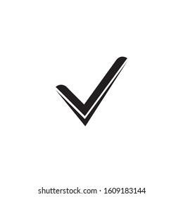 Check mark icon. Tick symbol  vector illustration.