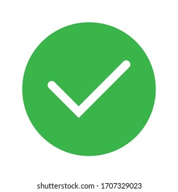 Icono de marca de verificación. símbolo de marca. Icono de comprobación del vector. Pasos 10