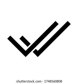 Marcar icono. símbolo de marca. Comprobar, Lista de comprobación, sí, ilustración vectorial aprobada por icono. Marcar icono en fondo blanco. Ilustración del vector