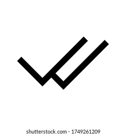 Check mark icon. tick symbol. Check, Checklist, ok, yes icon approved vector illustration. Check mark icon on white background. Vector illustration