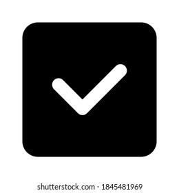 Check mark icon. tick symbol. Check, Checklist, ok, yes icon approved vector illustration. Check mark icon on white background. Vector illustration