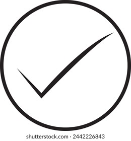 Icono de marca de verificación. Icono de comprobación vectorial. eps 10