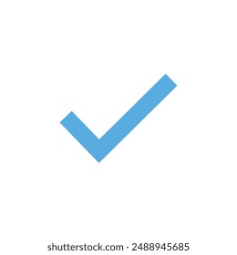 Check mark icon. tick symbol. positive check mark logo flat icon