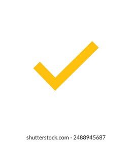 Check mark icon. tick symbol. positive check mark logo flat icon