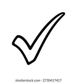 Icono de marca de verificación, Ilustración vectorial de símbolo de marca de verificación