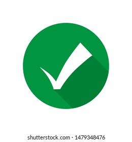 Check mark icon. Tick ​​symbol vector illustration.