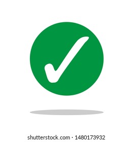 Check mark icon. Tick ​​symbol vector illustration.
