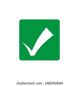 Check mark icon. Tick ​​symbol vector illustration.