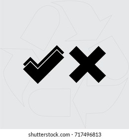 check mark icon, tick vector illustration