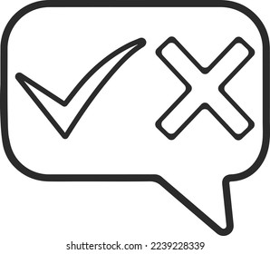 Check mark icon, tik mark icon black vector