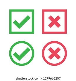 check mark icon in trendy flat design 