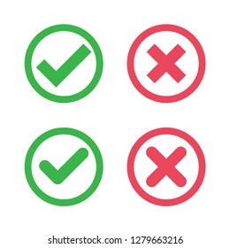 check mark icon in trendy flat design 