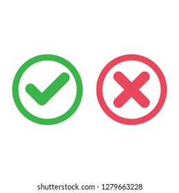 check mark icon in trendy flat design 