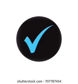 check mark icon in trendy flat style 