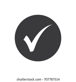 check mark icon in trendy flat style 