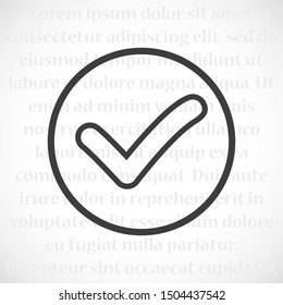 Check mark icon VECTOR.  