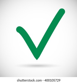 Check mark icon, vector