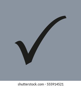 Check mark icon, vector