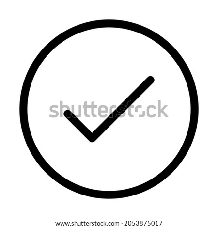 check mark icon vector, aproved icon