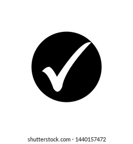 Check mark icon vector. Checklist icon symbol